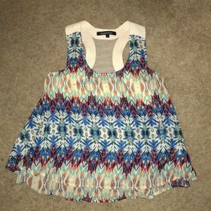 Ocean Drive vibrant racerback tank top, S